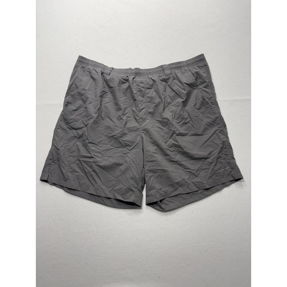 Columbia PFG Omni-Shade Swim Shorts Mens Big 1X Gray Fishing Quick Dry Lined